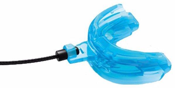 Shock Doctor Big Kids' Double Braces Mouthguard with Strap - Blue - BLUE
